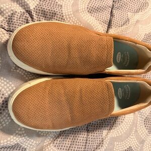 Dr. Scholl's Women's Tan Slip-On Flats